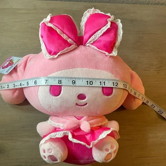 Sanrio Hello Kitty And Friends My Melody Pink Monochrome Plush stuffed animal - Picture 5 of 6